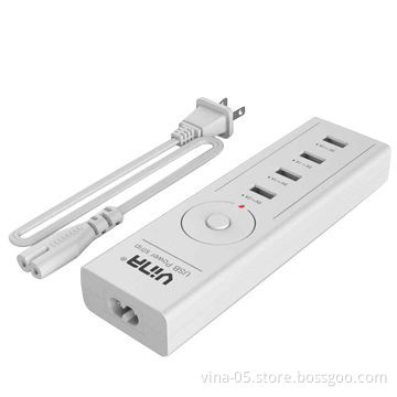Desktop USB Chargers, 4 Ports, 100 - 240V, 50/60Hz Input Range